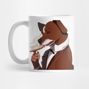 Dog Smoking Meme Sticker Mug